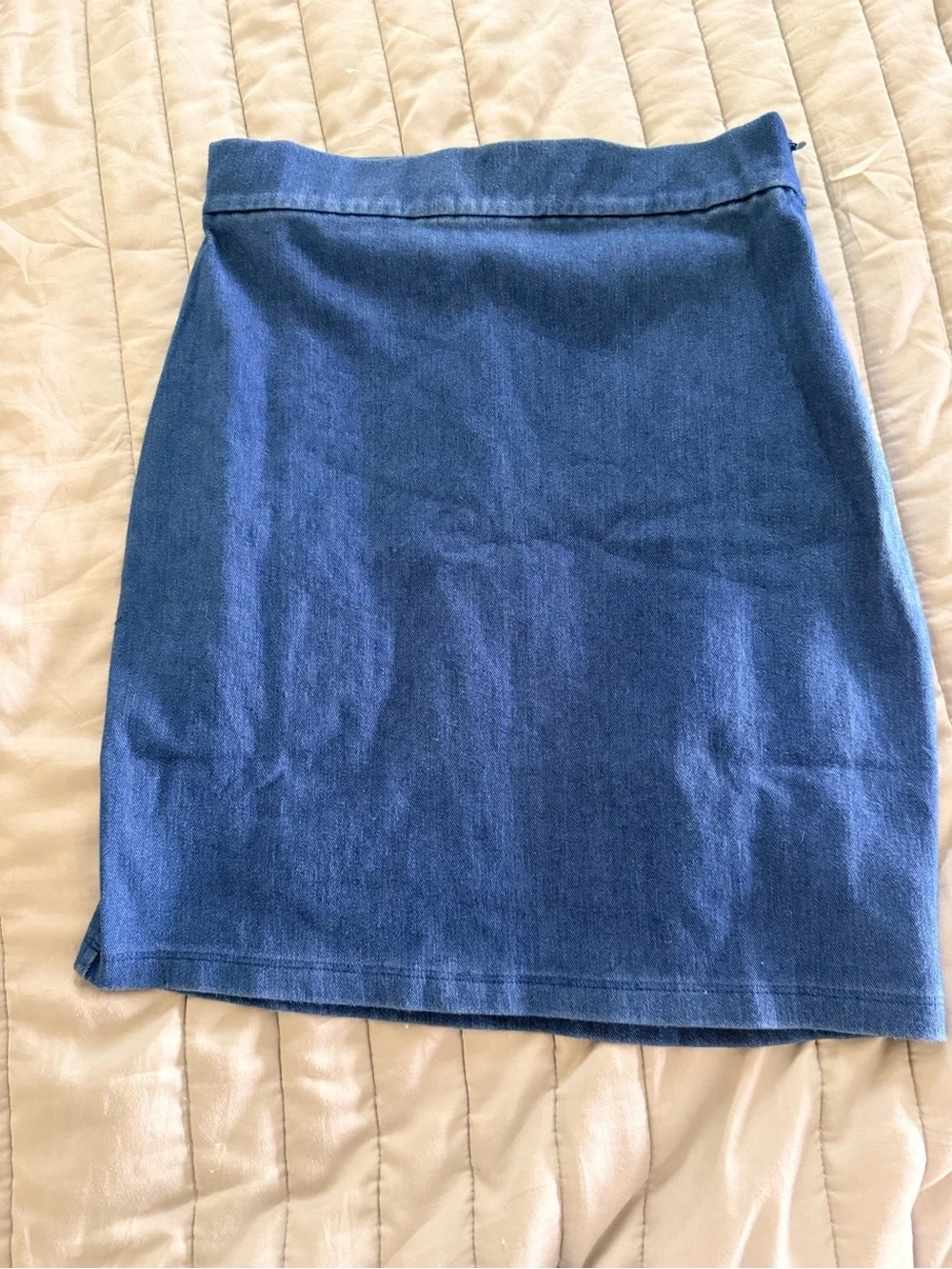Susana Monaco Denim Blue Crop Top & Mini Skirt SET Small $255 Retail. *SET*